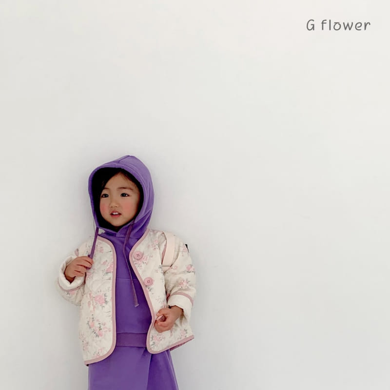 G Flower - Korean Children Fashion - #kidsstore - Flower Quilting Jacket - 10