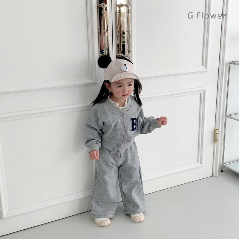 G Flower - Korean Children Fashion - #kidsstore - B Cardigan Set - 6