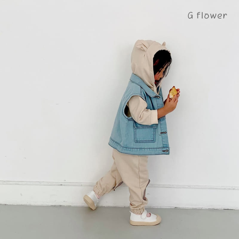 G Flower - Korean Children Fashion - #kidsstore - Bear Hoody Set - 5