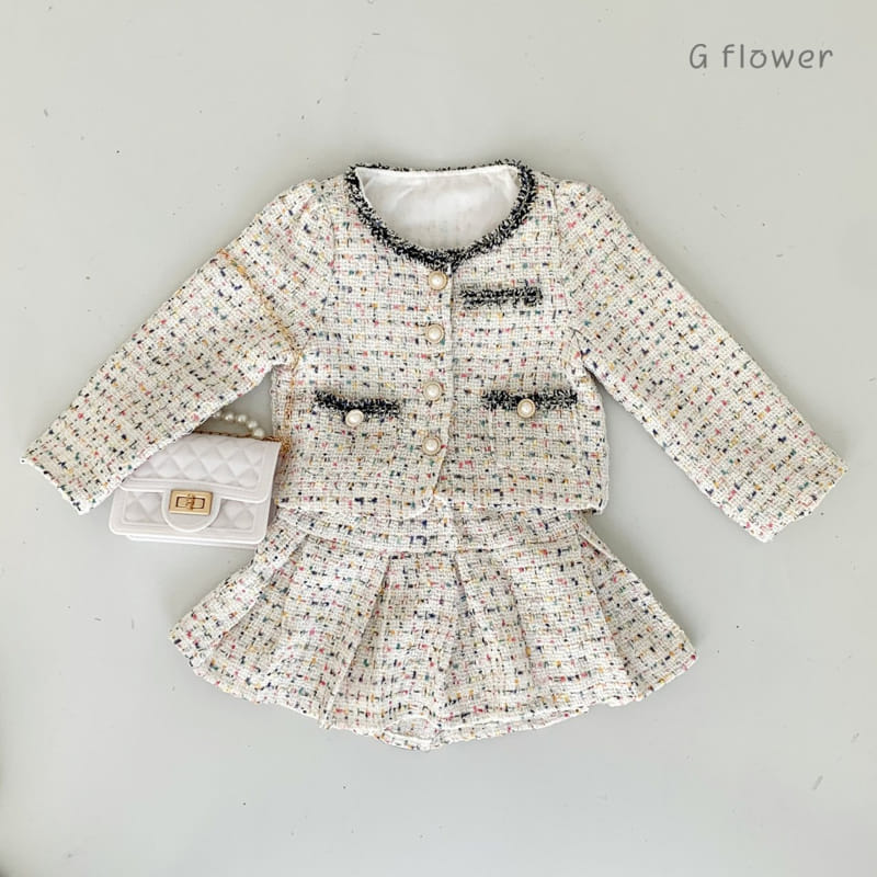 G Flower - Korean Children Fashion - #kidsstore - Twid Two Piece - 2