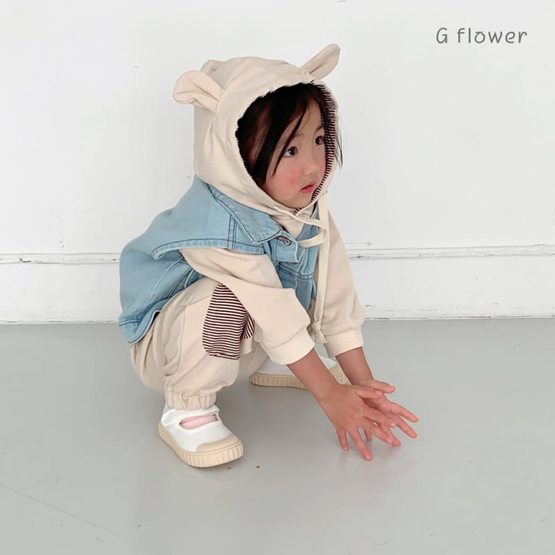 G Flower - Korean Children Fashion - #kidzfashiontrend - Bear Hoody Set - 6