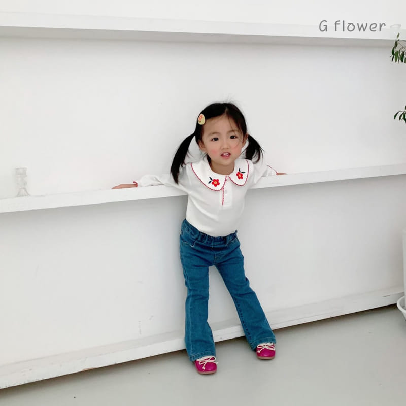 G Flower - Korean Children Fashion - #magicofchildhood - Embroidery Tee - 4