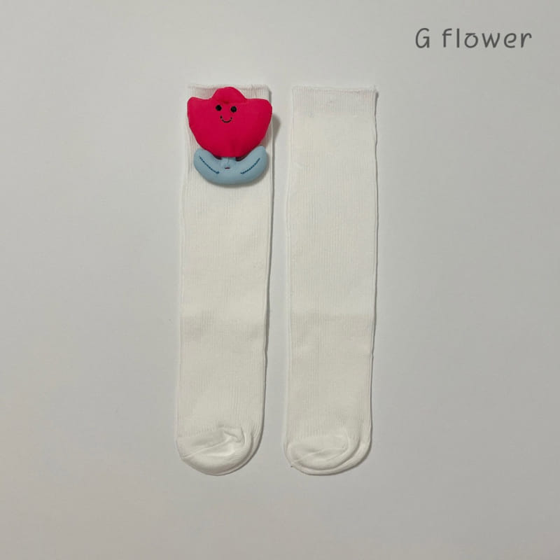 G Flower - Korean Children Fashion - #minifashionista - Smile Tulip Knee Socks - 10