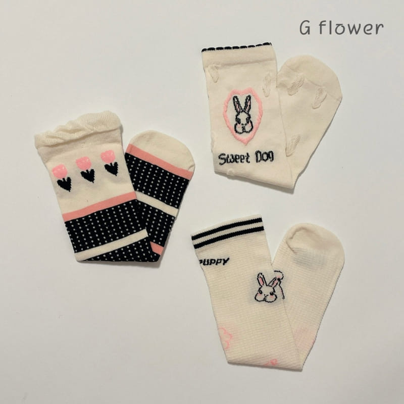 G Flower - Korean Children Fashion - #minifashionista - Barnie Knee Socks - 7