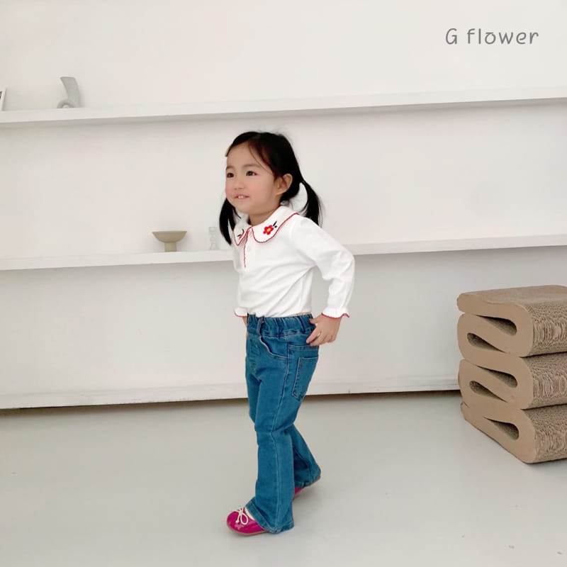 G Flower - Korean Children Fashion - #prettylittlegirls - Embroidery Tee - 5