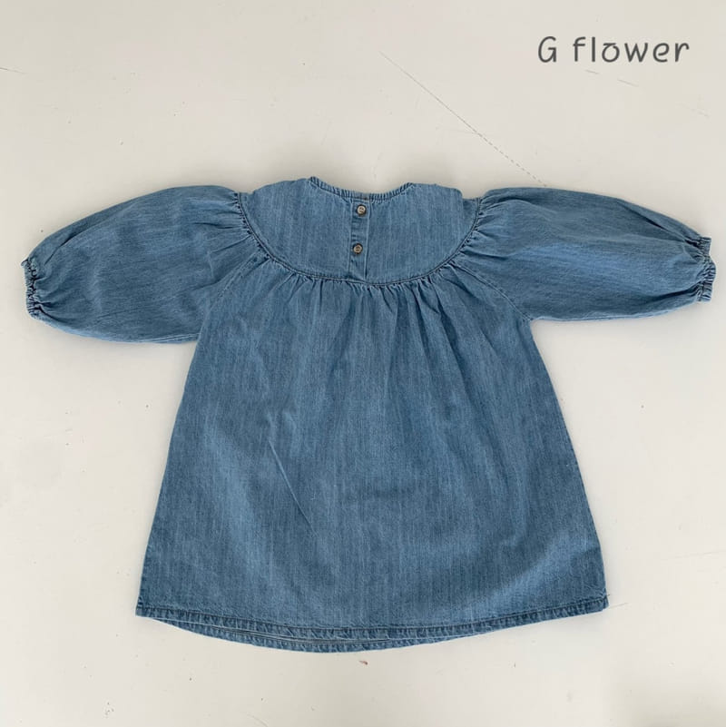 G Flower - Korean Children Fashion - #todddlerfashion - Denim One-piece - 3