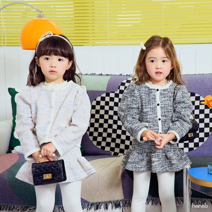 Hanab - Korean Children Fashion - #childofig - Twid Top Bottom Set - 3