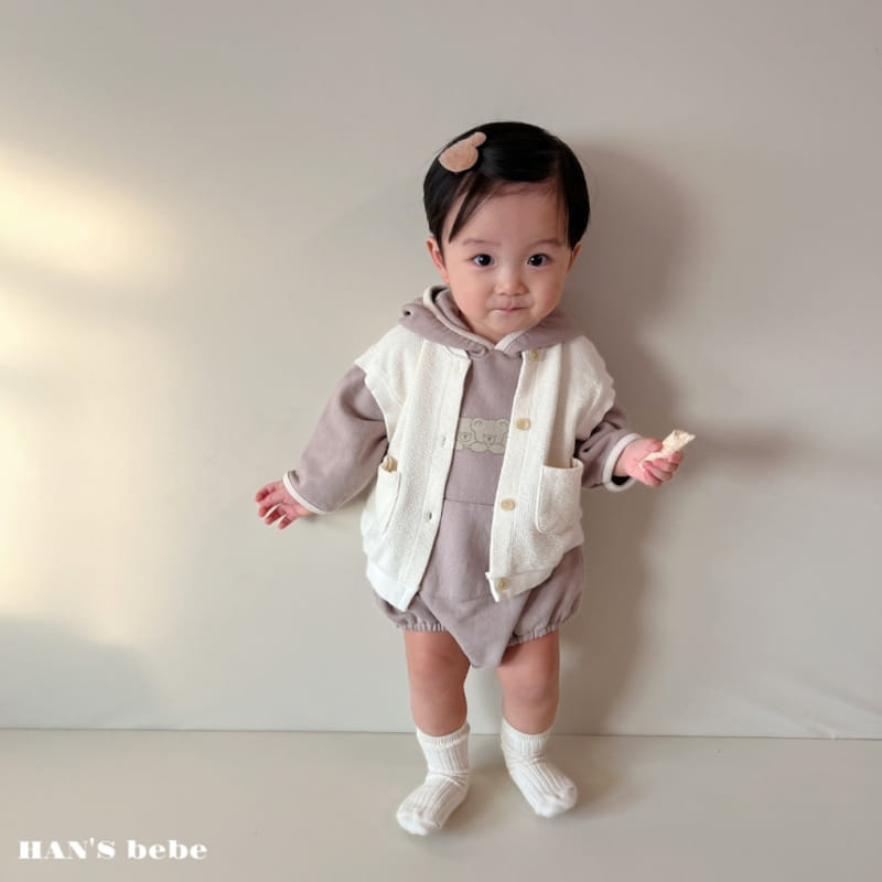 Han's - Korean Baby Fashion - #babyboutique - Bebe Open Vest - 6