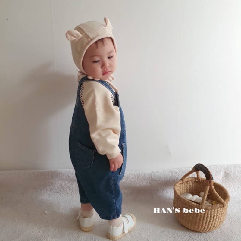 Han's - Korean Baby Fashion - #babyboutique - Bebe Chichi Denim Dungarees - 12