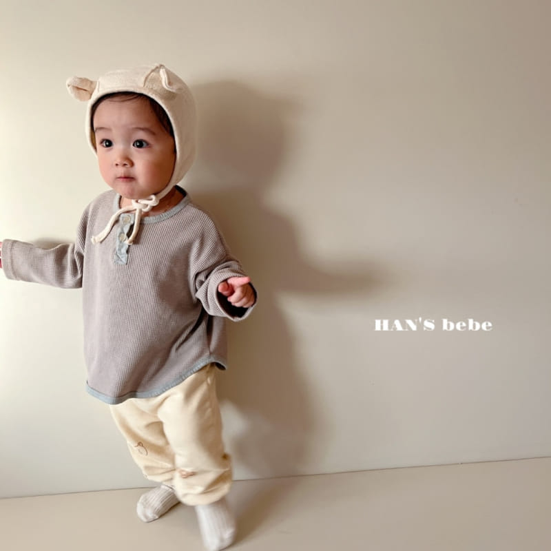 Han's - Korean Baby Fashion - #babyclothing - Bebe Line Piping Tee - 12