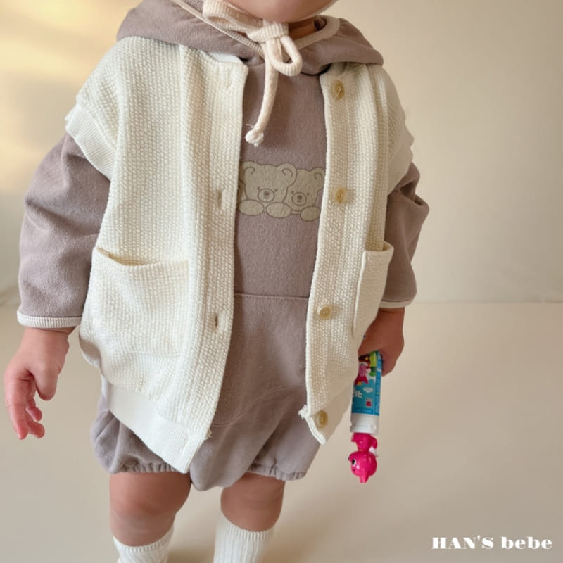 Han's - Korean Baby Fashion - #babyfashion - Bebe Open Vest - 9