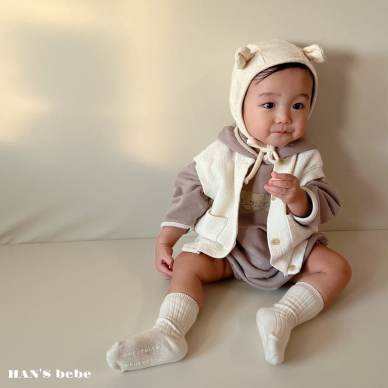 Han's - Korean Baby Fashion - #babyfever - Bebe Open Vest - 10