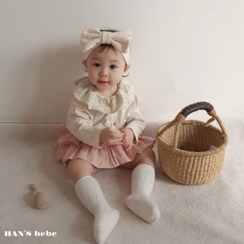 Han's - Korean Baby Fashion - #babygirlfashion - Bebe Nana Frill Tee - 8