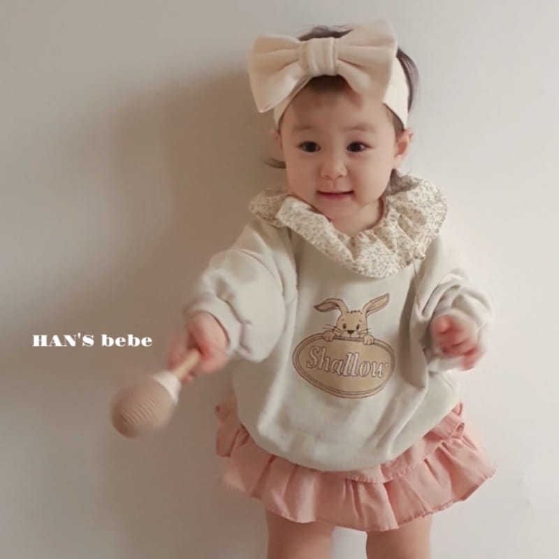 Han's - Korean Baby Fashion - #babylifestyle - Bebe Barnie Sweatshirt - 6