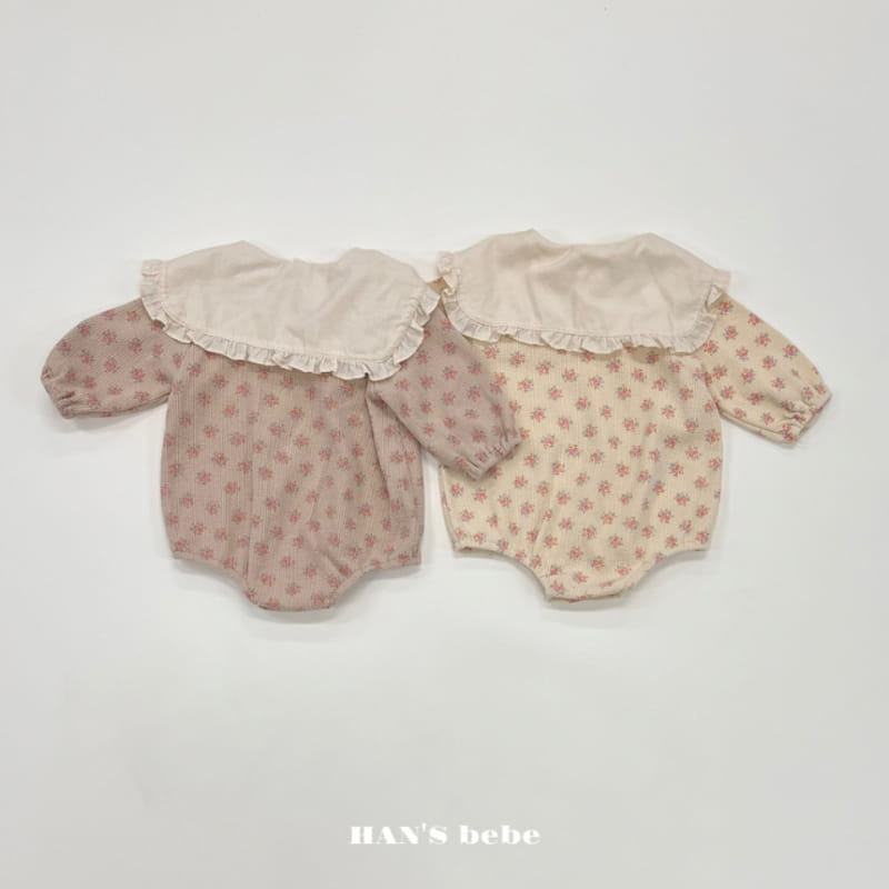Han's - Korean Baby Fashion - #babylifestyle - Bebe Lotty Collar Bodysuit - 2