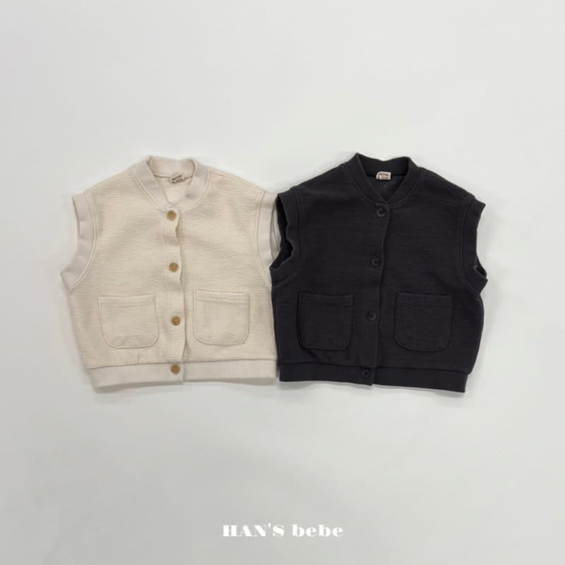 Han's - Korean Baby Fashion - #babyoutfit - Bebe Open Vest