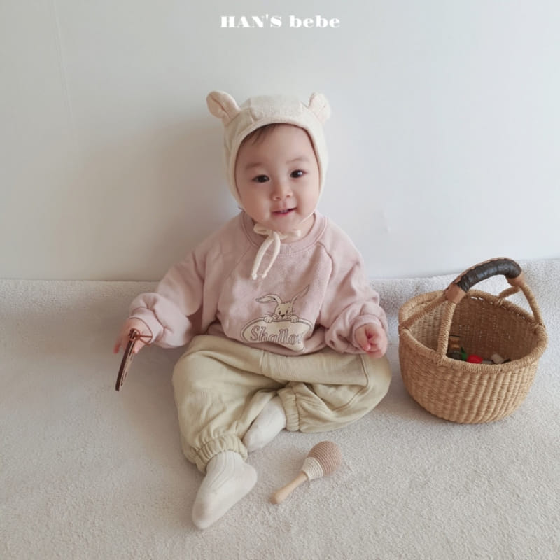 Han's - Korean Baby Fashion - #babyoutfit - Bebe Barnie Sweatshirt - 9