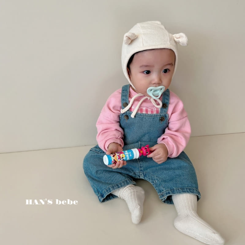 Han's - Korean Baby Fashion - #babyoutfit - Bebe Chichi Denim Dungarees - 7