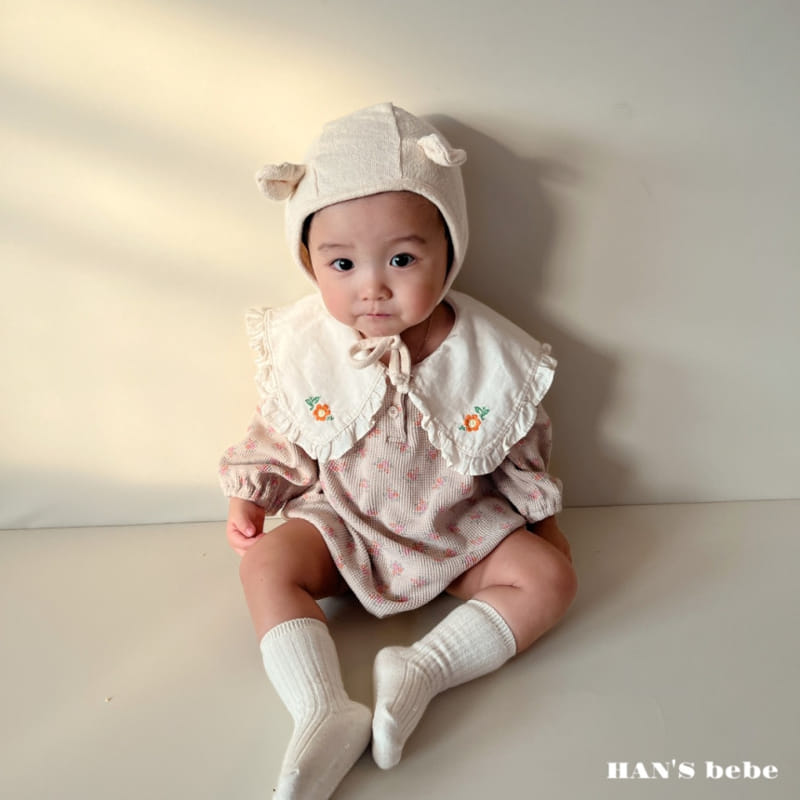 Han's - Korean Baby Fashion - #babyoutfit - Bebe Lotty Collar Bodysuit - 6