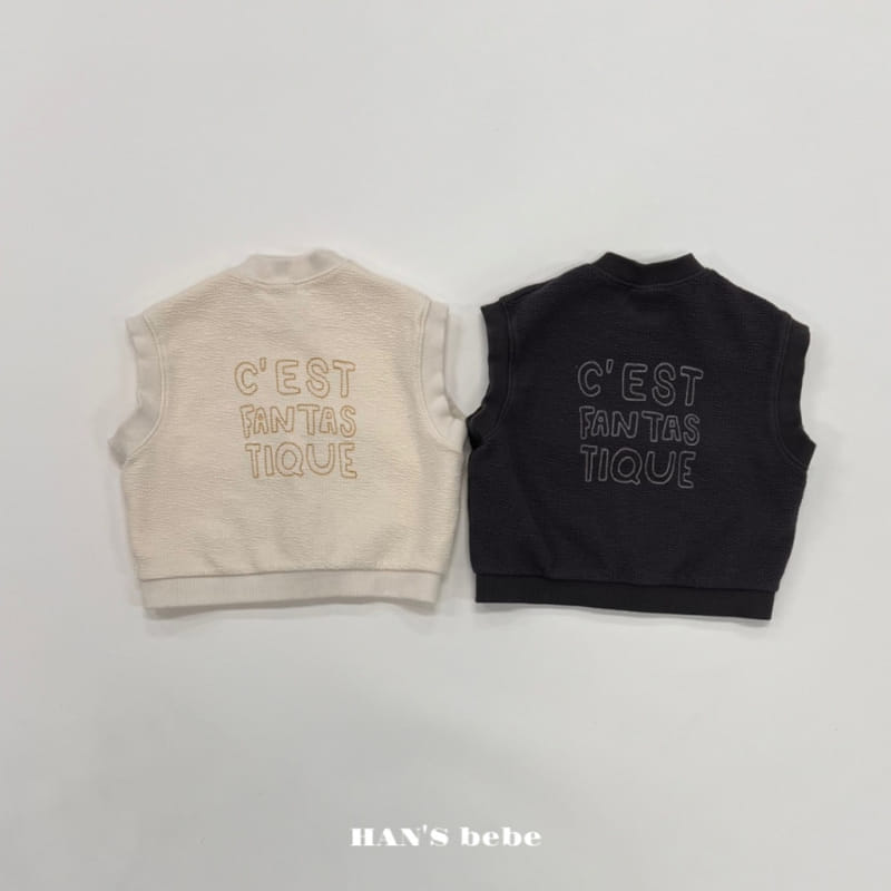 Han's - Korean Baby Fashion - #babywear - Bebe Open Vest - 2