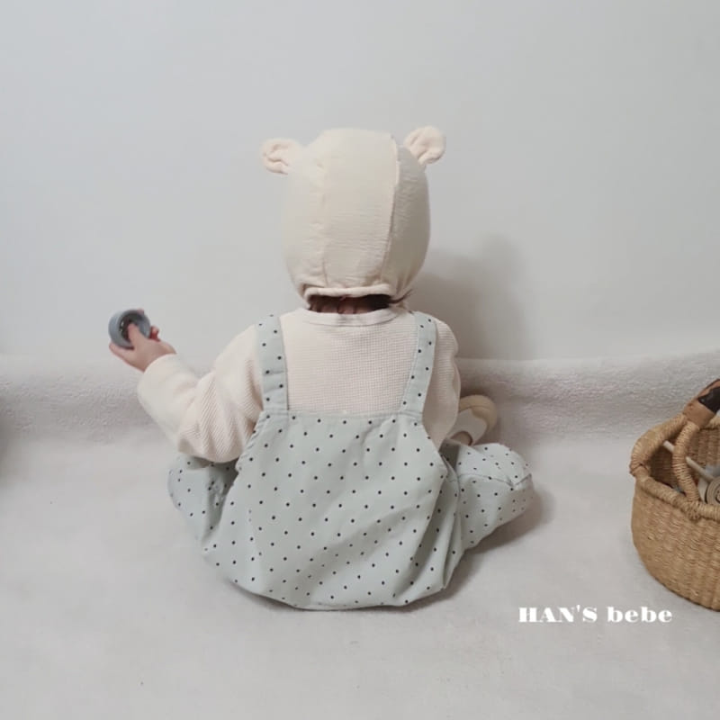 Han's - Korean Baby Fashion - #onlinebabyboutique - Bebe Frill Bonbon Dungarees Bodysuit - 11