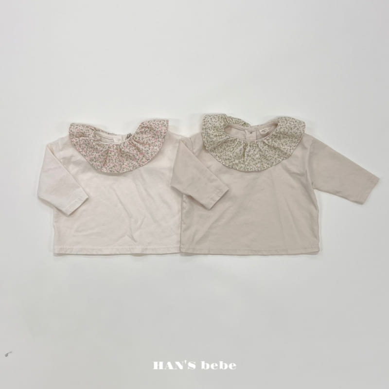 Han's - Korean Baby Fashion - #onlinebabyshop - Bebe Nana Frill Tee