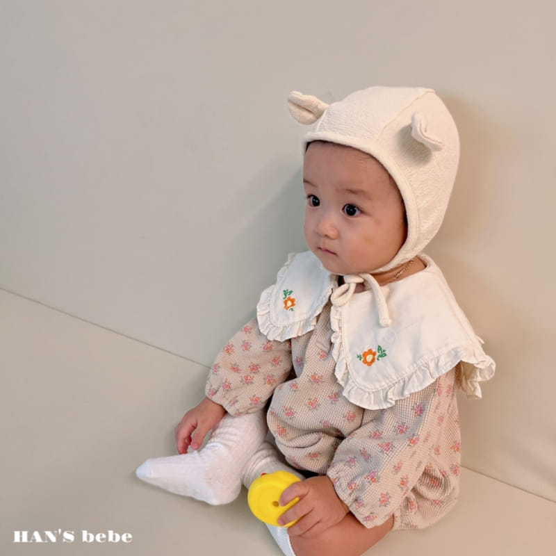 Han's - Korean Baby Fashion - #onlinebabyshop - Bebe Lotty Collar Bodysuit - 9