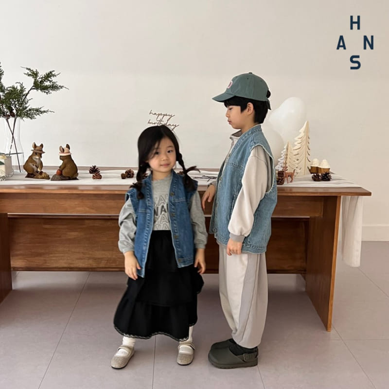 Han's - Korean Children Fashion - #fashionkids - Carry Denim Vest - 7