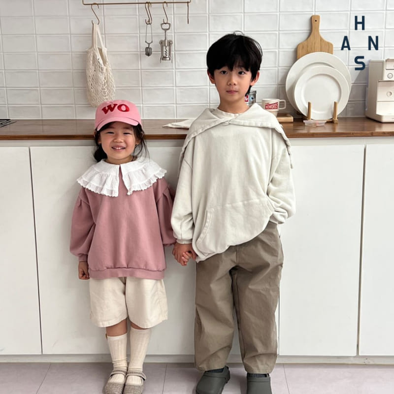 Han's - Korean Children Fashion - #minifashionista - Big Collar Sweatshirt - 7