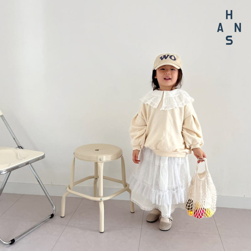 Han's - Korean Children Fashion - #prettylittlegirls - Big Collar Sweatshirt - 8