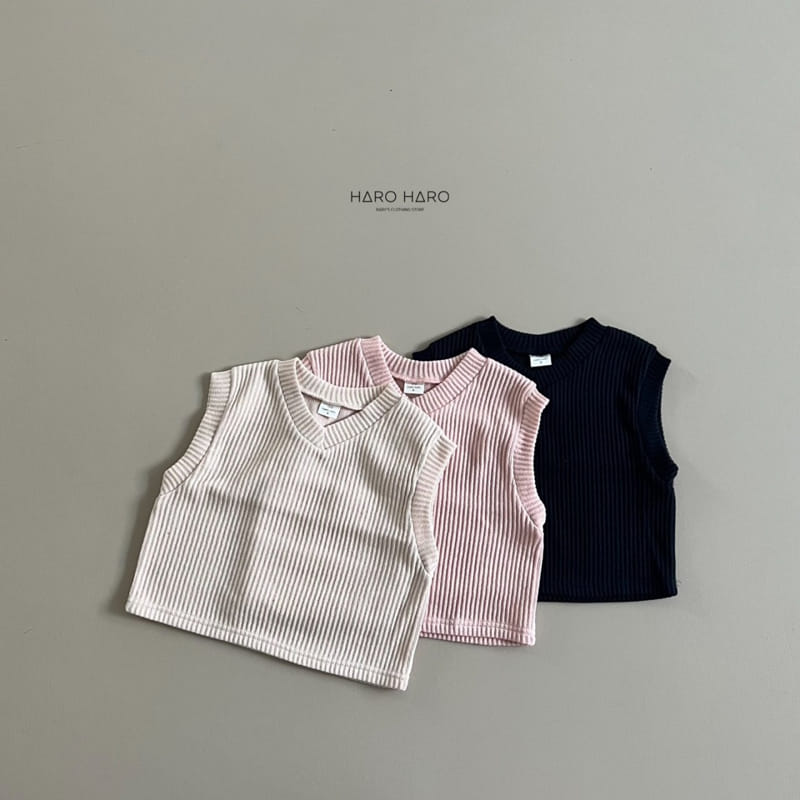 Haro Haro - Korean Children Fashion - #childofig - Pastel Knit Vest - 9