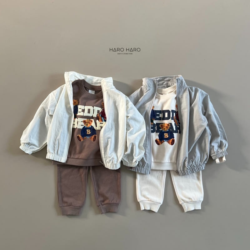 Haro Haro - Korean Children Fashion - #childofig - Teddy Bear Top Bottom Set - 9