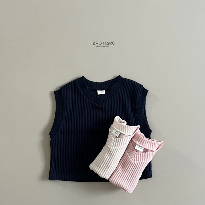 Haro Haro - Korean Children Fashion - #childrensboutique - Pastel Knit Vest - 11