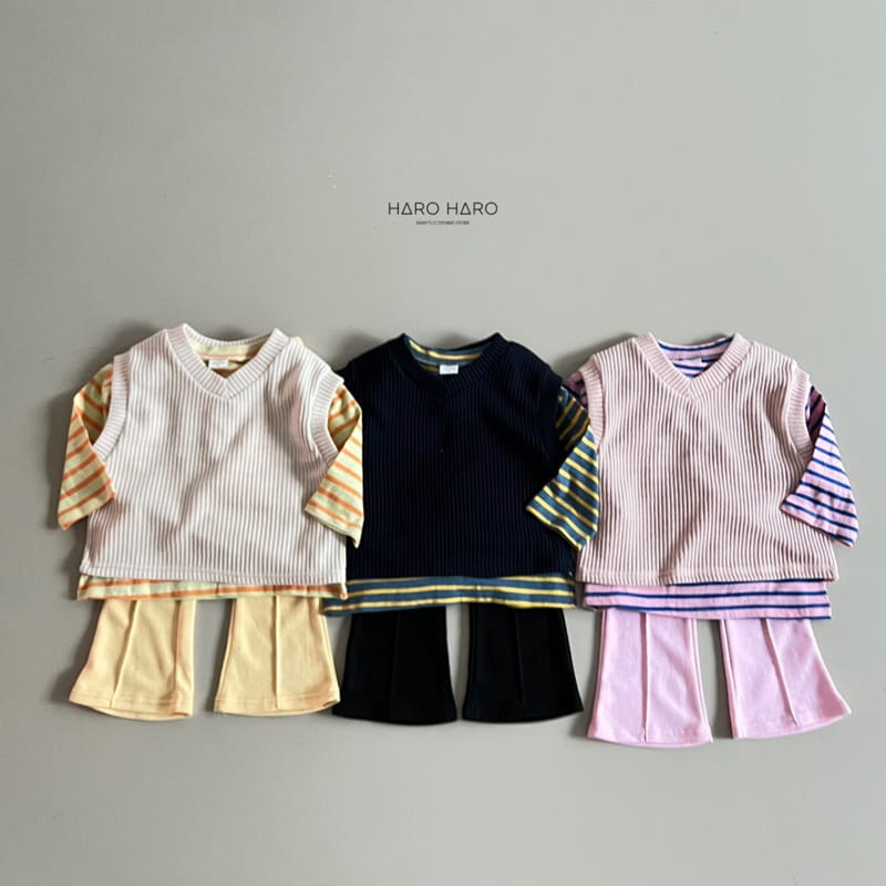 Haro Haro - Korean Children Fashion - #designkidswear - Pastel Knit Vest - 12