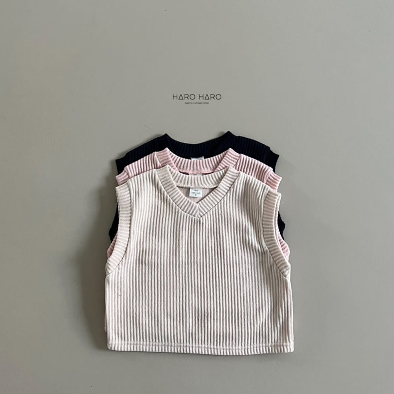 Haro Haro - Korean Children Fashion - #kidsshorts - Pastel Knit Vest