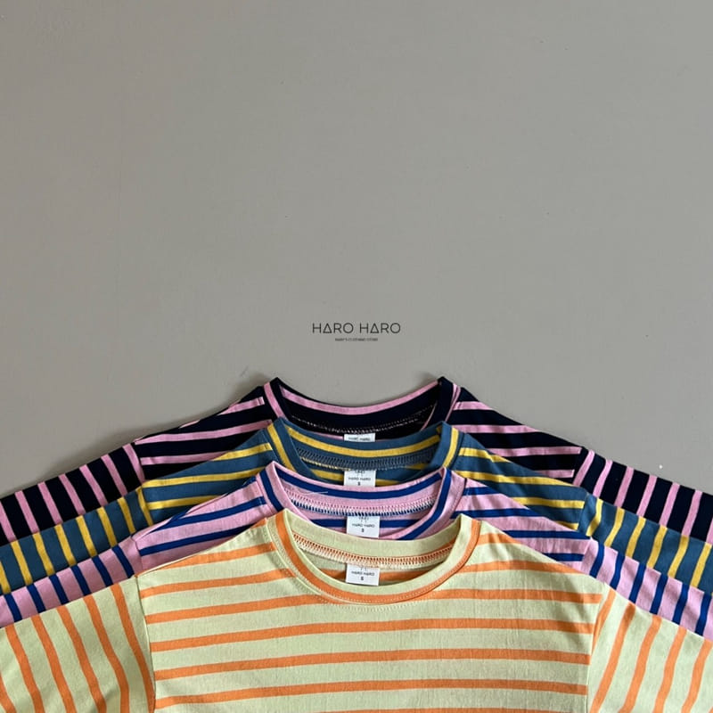 Haro Haro - Korean Children Fashion - #kidsshorts - Honey Stripes Tee - 3