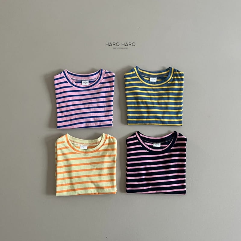 Haro Haro - Korean Children Fashion - #minifashionista - Honey Stripes Tee - 9