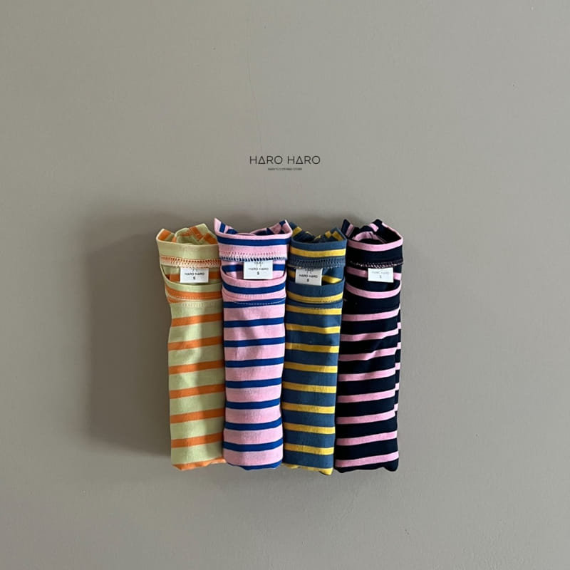 Haro Haro - Korean Children Fashion - #prettylittlegirls - Honey Stripes Tee - 10