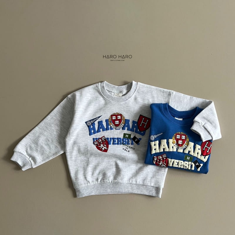 Haro Haro - Korean Children Fashion - #toddlerclothing - Havard Sweatshirt - 5