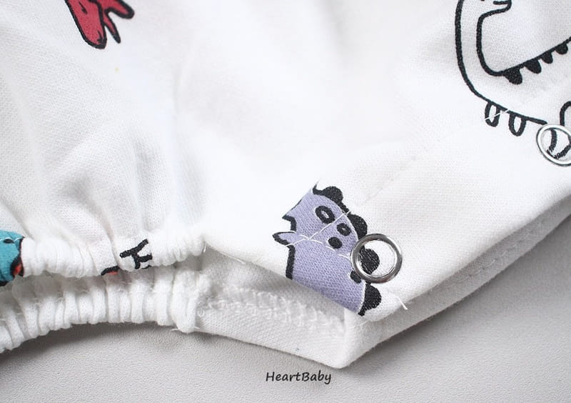 Heart Baby - Korean Baby Fashion - #babyclothing - Dino Bodysuit - 9