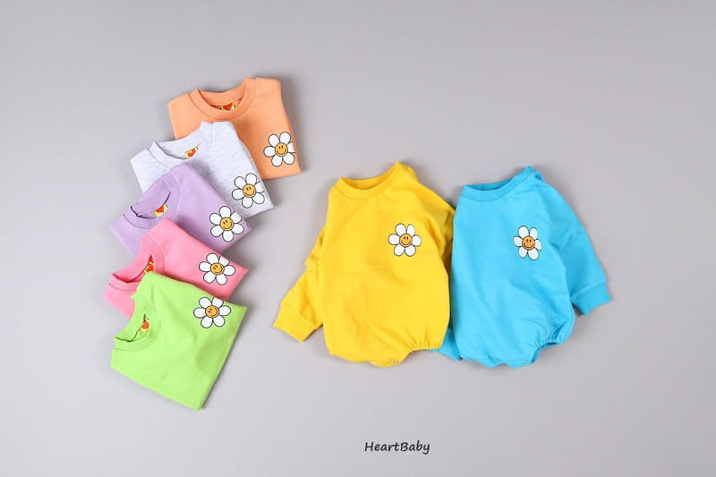 Heart Baby - Korean Baby Fashion - #babyclothing - Sun Flower Bodysuit - 7