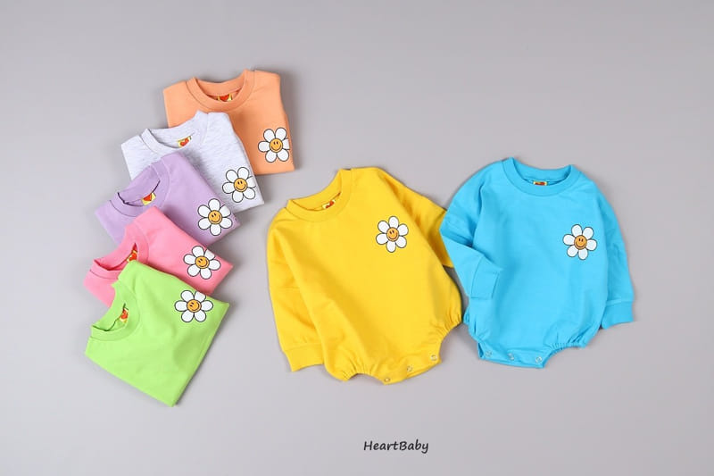 Heart Baby - Korean Baby Fashion - #babyfashion - Sun Flower Bodysuit - 8