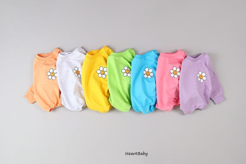 Heart Baby - Korean Baby Fashion - #babywear - Sun Flower Bodysuit