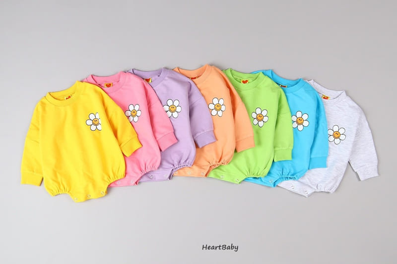 Heart Baby - Korean Baby Fashion - #onlinebabyboutique - Sun Flower Bodysuit - 2
