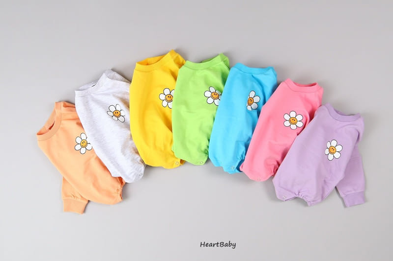 Heart Baby - Korean Baby Fashion - #onlinebabyshop - Sun Flower Bodysuit - 3