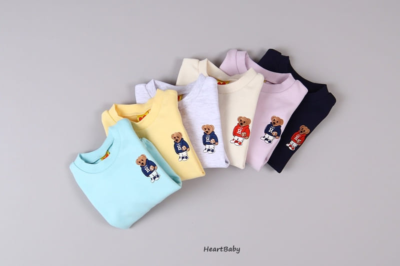 Heart Baby - Korean Baby Fashion - #onlinebabyshop - Bear Embroidery Bodysuit - 2
