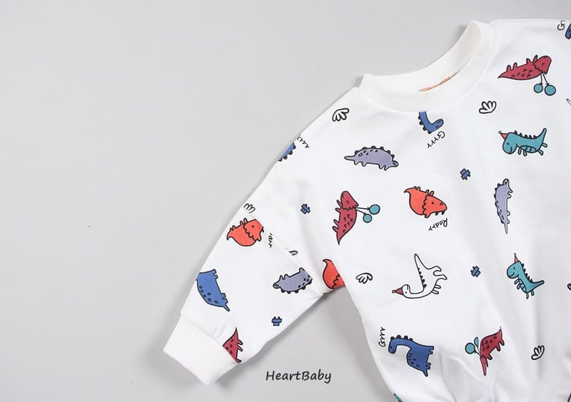Heart Baby - Korean Baby Fashion - #smilingbaby - Dino Bodysuit - 6