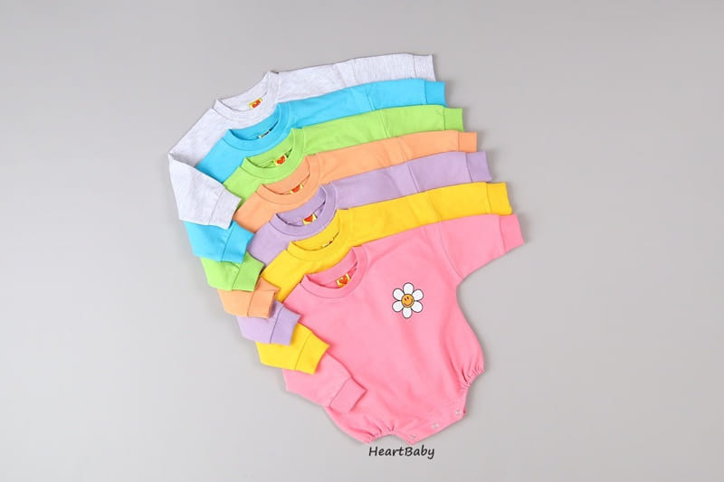 Heart Baby - Korean Baby Fashion - #onlinebabyshop - Sun Flower Bodysuit - 4
