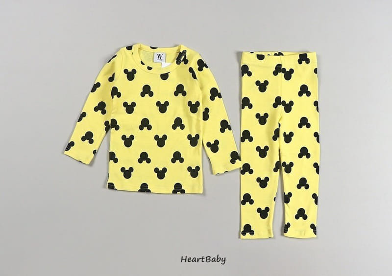 Heart Baby - Korean Children Fashion - #childofig - Circle Mickey Easywear - 3