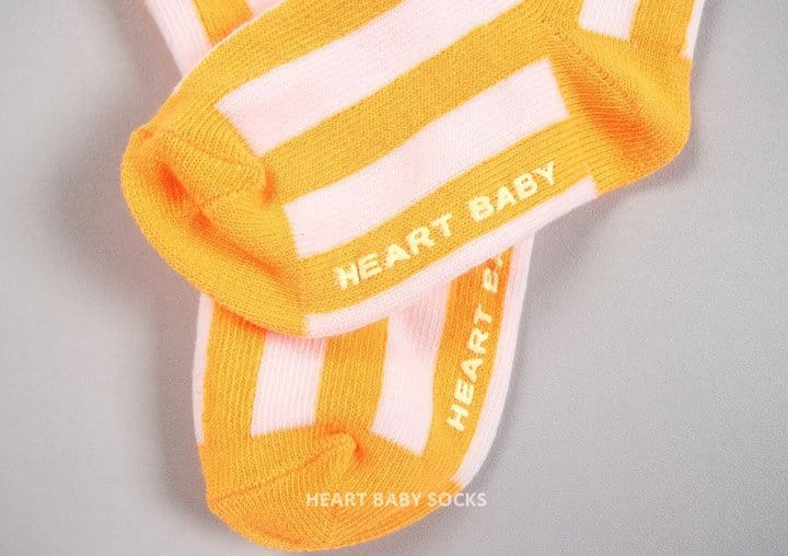 Heart Baby - Korean Children Fashion - #childofig - Neon Stripes Socks - 10